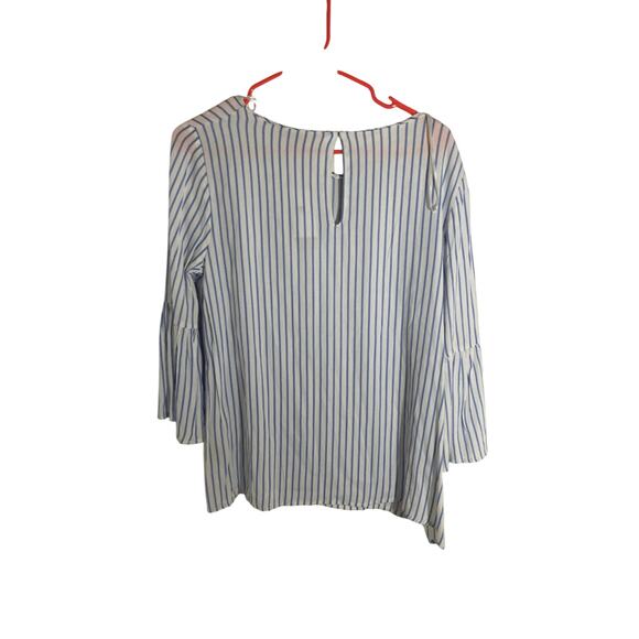 NWT Anthropologie Philosophy Sheer Striped Sailor Blouse - Picture 5 of 6